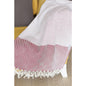 70" Turkish Cotton Handwoven Throw Blanket In Red